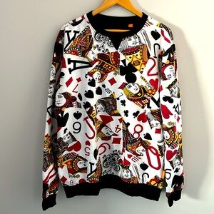 OPPOSuits King Of Clubs All Over Print Sweatshirt XXL